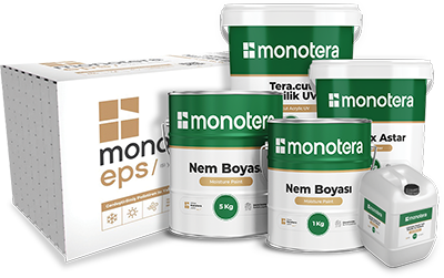 Monotera Isı Yalıtım Sistemleri ve Yapı Kimyasalları | EPS Isı Yalıtım Levhaları, Isı Yalıtım Levhası Yapıştırma ve Sıva Harçları, Dekoratif Mineral Kaplamalar (B3113 Çizgi Doku, B3112), Seramik ve Fayans Yapıştırma Harcı (A3214), Granit ve Mermer Yapıştırma Harçları (A3226, A3224), Çimento Esaslı Derz Dolgu (A3234), Brüt Beton Astarı ve Yardımcı Yapı Kimyasalları Üretimi Gerçekleştiren Güvenilir Marka | Isı Yalıtım Levhaları, Yapıştırma ve Sıva Harçları, Dekoratif Mineral Kaplamalar, Seramik ve Granit Yapıştırıcıları, Derz Dolgu Malzemeleri ile Yapı Kimyasalları Üretiminde Güvenilir Marka